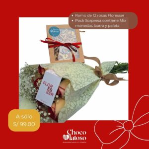 Pack Rosas y chocolates